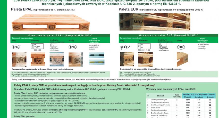 Cechy prawidłowej palety (EPAL i EUR) - cz. 1